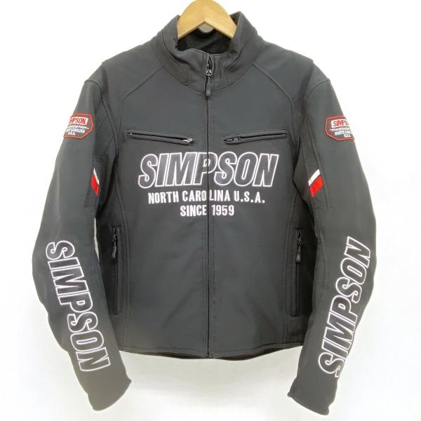 SIMPSON バイクウェア上下　特価 SIMPSON シンプソン ソフトシェルジャケット バイクウェア SJ-8136 L