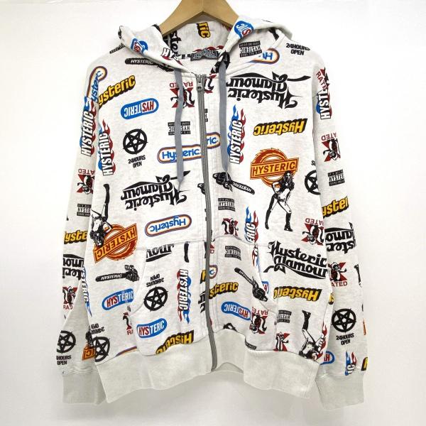 HYSTERIC GLAMOUR ヒステリックグラマー CHAINSAW柄ジップパーカー