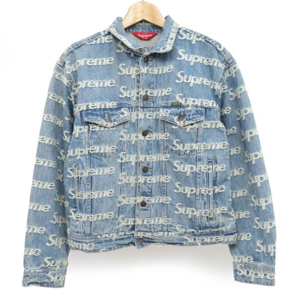 Supreme シュプリーム Frayed Logos Denim Trucker Jacket フレイ ロゴ