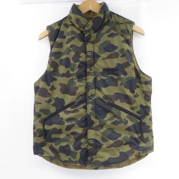 A BATHING APE 迷彩ベスト L リバーシブル A BATHING APE - A BATHING APE アベイシングエイプ ナイロン