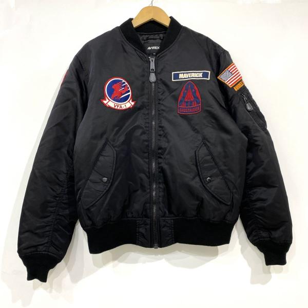 アヴィレックス MA-1 TOPGUN MAVERICK【ブラック★Lsize】 AVIREX×TOP GUN MAVERICK アヴィレックス トップガン マーヴェリック
