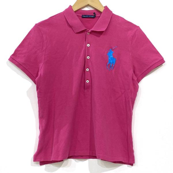 RALPH LAUREN ラルフローレン ビッグポニー ポロシャツ ピンク サイズ:XL 175/100A レディース ※現状品