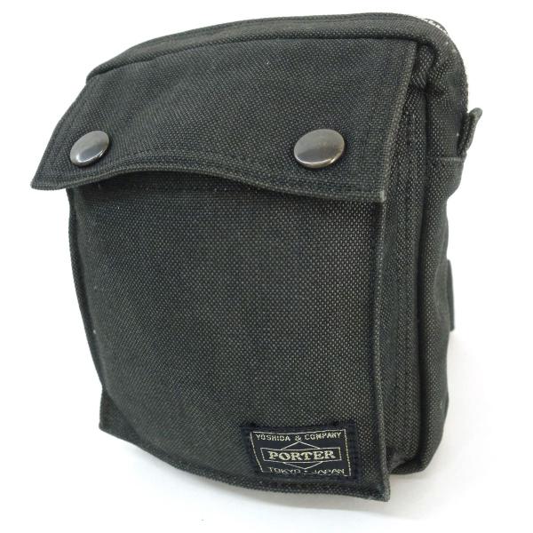 美品 porter スモーキー ボディバッグ ブラック ポーター スモーキー 2WAYショルダーバッグ 592-26369 PORTER SMOKY