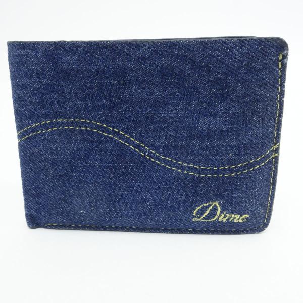 Dime ダイム CURSIVE BIFOLD WALLET デニム 二つ折り 財布 ※中古