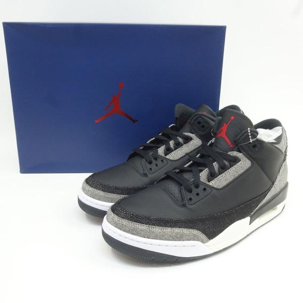 【未使用】LEVI'S × NIKE リーバイス ナイキ AIR JORDAN 3 RTR LSC BLK SP エアジョーダン IR0914-400 US10.5 28.5cm 箱有