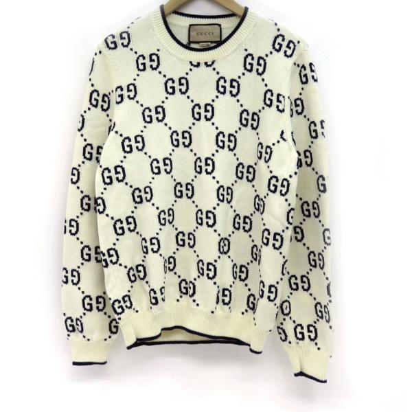 GUCCI グッチ GGジャガード クルーネック ニット セーター 総柄 694767