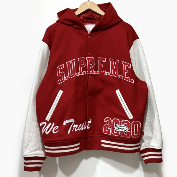 クリリン☆supremeスタジャン　ブルゾン Supreme シュプリーム King Hooded Varsity Jacket スタジャン