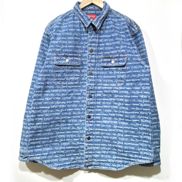 Supreme シュプリーム Multi Type Jacquard Denim Shirt デニムシャツ
