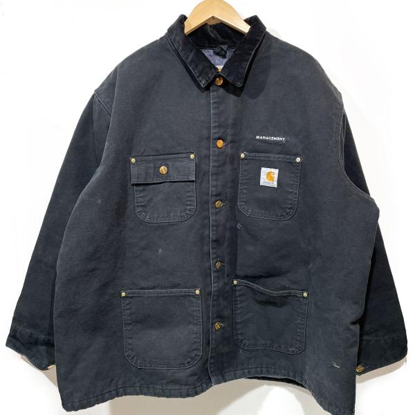 【美品 2XL】Carhartt カーハート C001 BLK チョアコート Carhartt カーハート チョアコート アウター ジャケット 2XL C001 BLK