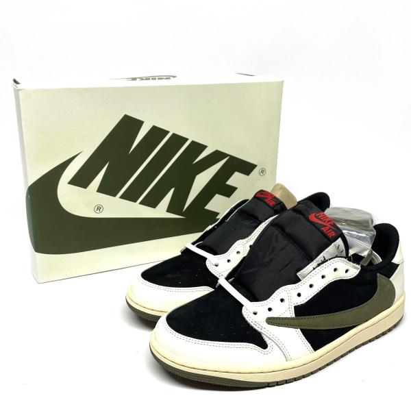【新古品】 Travis Scott トラヴィススコット × Nike ナイキ Air Jordan 1 Low OG 27cm DZ4137-106 スニーカー 箱有 【津山店】