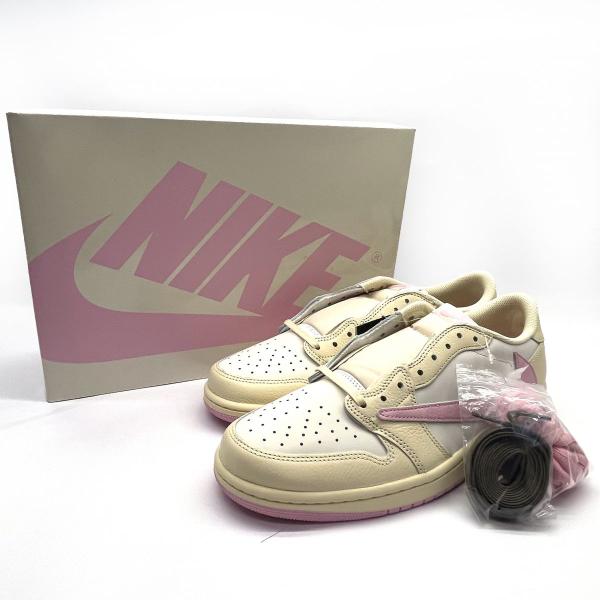 【新古品】 Travis Scott × Nike ナイキ Air Jordan 1 Retro Low OG Muslin/Shy Pink 29cm IQ7604-100 箱あり 【津山店】