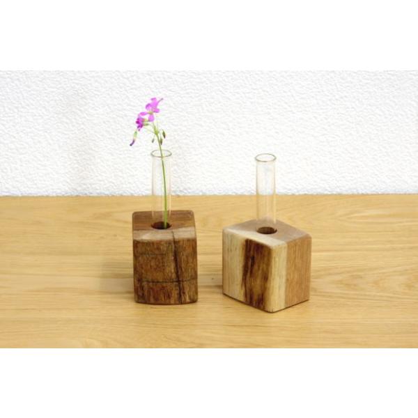 木製花器 ロープハンドル付き kinositakagu_koppa