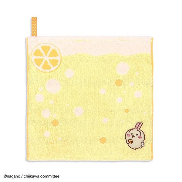 ちいかわ「タオルハンカチ(すっぱ イエロー・うさぎ)」