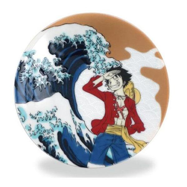 ONE PIECE（ワンピース）「九谷焼 小皿(大波・ルフィ) 」 : 金箔屋本舗