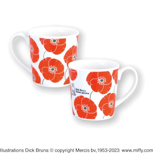 フラワーミッフィー　いちご柄 マグカップ プレート ランチョンマットの3点セット フラワーミッフィー いちご柄 マグカップ プレート ランチョン