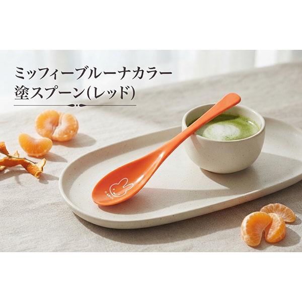 【11月販売予定】ミッフィー「ブルーナカラー／塗スプーン（レッド)」