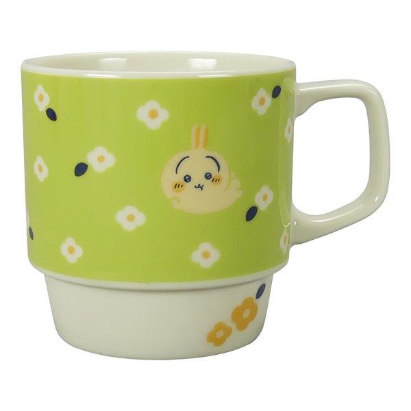【海外販売NG】ちいかわ「フラワーガーデン／マグ(うさぎ)」