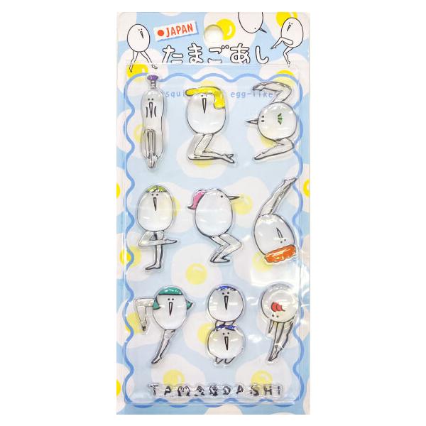 たまごあし「ぷっくりシール(ナンバー)」