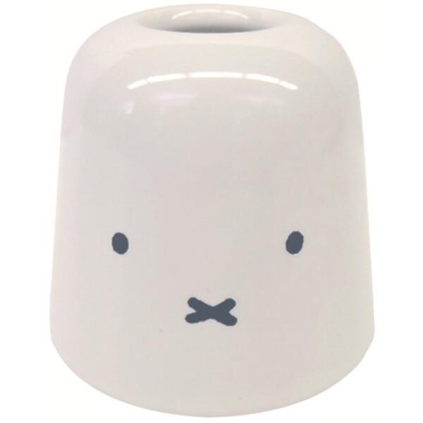 LIG-DBS164ミッフィー「ハブラシスタンド(お顔ラウンド・ホワイト)」大人気【ミッフィー/miffy】グッズ☆彡おかお歯ブラシスタンド♪■サイズ：約φ50×H46mm■生産地：中国■素材・成分：磁器・キーワードMIffy 誕生日 ギフ...