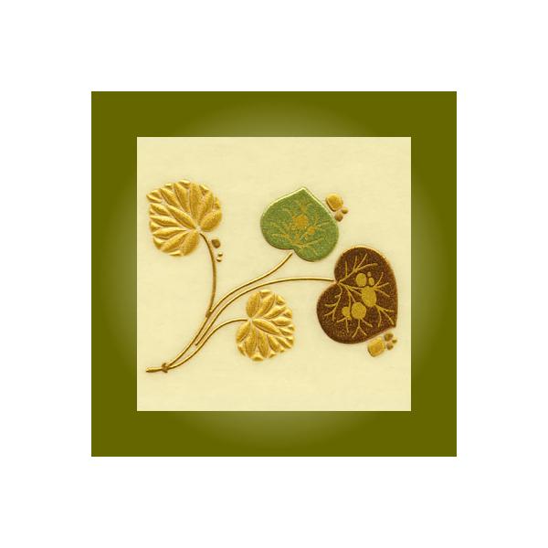 うつし金蒔絵「徳川美術館コレクション／葵(あおい)の葉」 : 金箔屋