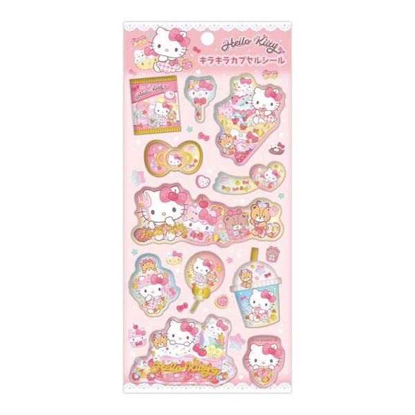 [Release date: June 30, 2026]PAL-SACKCP2KTサンリオキャラクターズ「キラキラカプセルシール2(ハローキティ)」ぷっくりしたカプセルの中にはスパンコールとラメパウダーが入っています!!カプセル天面はジュ...