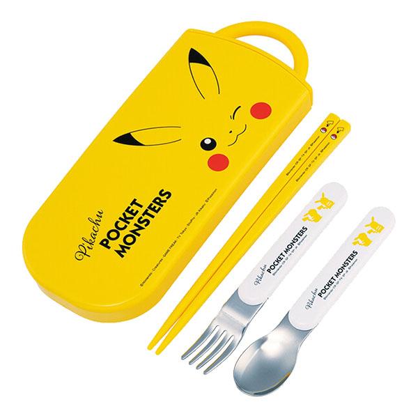 他サイト： ポケットモンスター「抗菌 食洗機対応 スライド式トリオセット(ピカチュウフェイス)」の商品画像