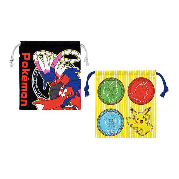 Pokemon（ポケモン） ポケットモンスター「マチ付き巾着 2P」 : 金箔屋