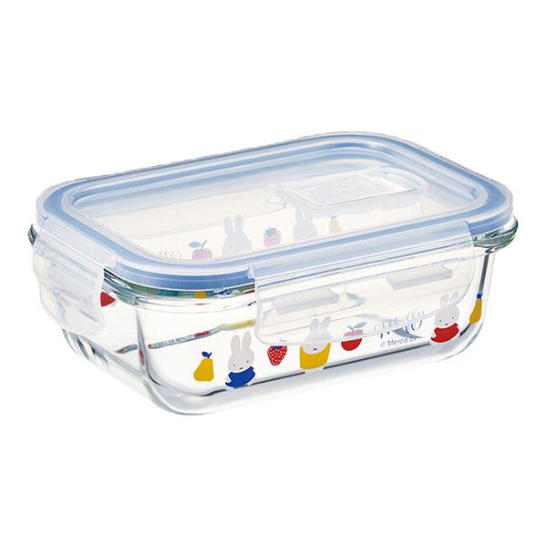Miffy（ミッフィー） ミッフィー「耐熱ガラス製4点ロック保存容器 S
