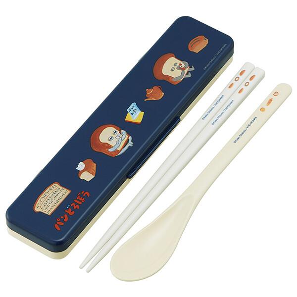 パンどろぼう「抗菌 音のならないコンビセット 箸18cm 」 : 金箔屋本舗