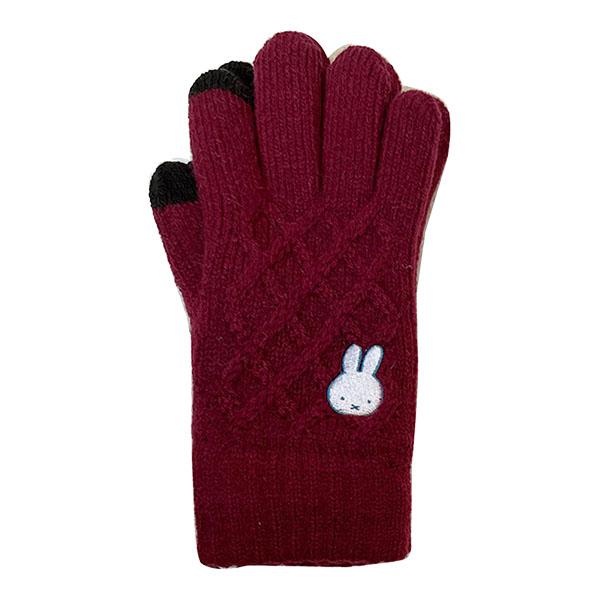 Miffy（ミッフィー） ミッフィー「スマホ対応ケーブル手袋(フェイス