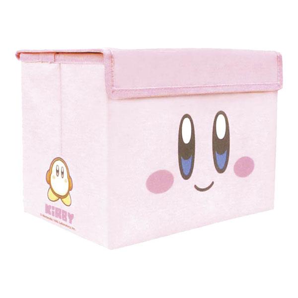 TSF-HK5542678KF星のカービィ「フタ付き折りたたみ収納ボックス(カービィ/フェイス)」フタ付きでホコリが入りにくい折りたたみ収納ボックス！■サイズ：約H190×W280×D190mm■重さ：約426g■材質：ポリエステル■原産国...