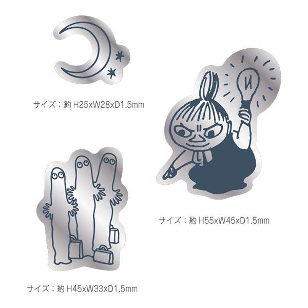 TSF-MO5537984MNムーミン「デコレーションミラー(ミイ＆ニョロニョロ)」お部屋のアクセントに！スマホやノートにも！■パッケージサイズ：約H160×W155mm■重さ：約9.5g■材質：アクリル■原産国：中国※３個１セット・キーワ...