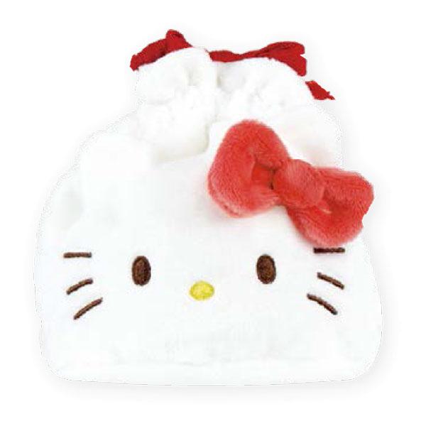 サンリオ ハローキティ マスコット付きポーチ 巾着 ぬいぐるみ レトロ sanrio（サンリオ） サンリオキャラクターズ「マチ付きマスコット巾着