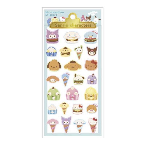 [Release date: June 30, 2026]TSF-SR5543793FDサンリオキャラクターズ「マシュマロステッカーズ(フード)」サンリオキャラクターズの可愛いマシュマロステッカー！■サイズ：約H175×W90mm■パッケー...