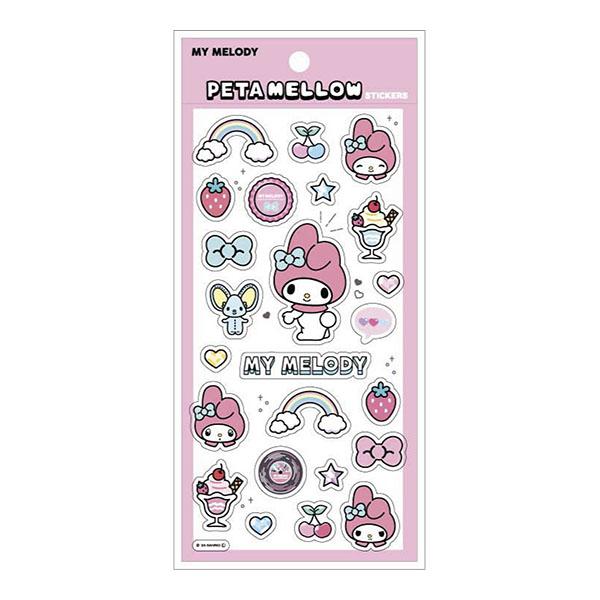 マイメロディ サンリオキャラクターズ「ペタメロウステッカーズ