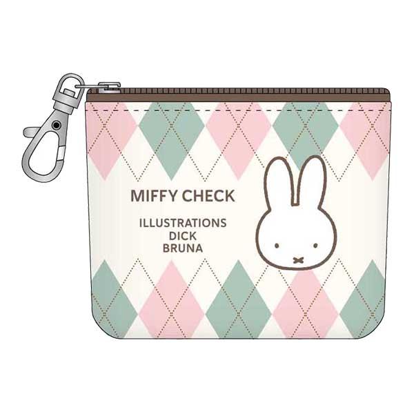 ミッフィー「2026 AUTUMN MIFFY CHECK／プチポーチ(アイボリー)」