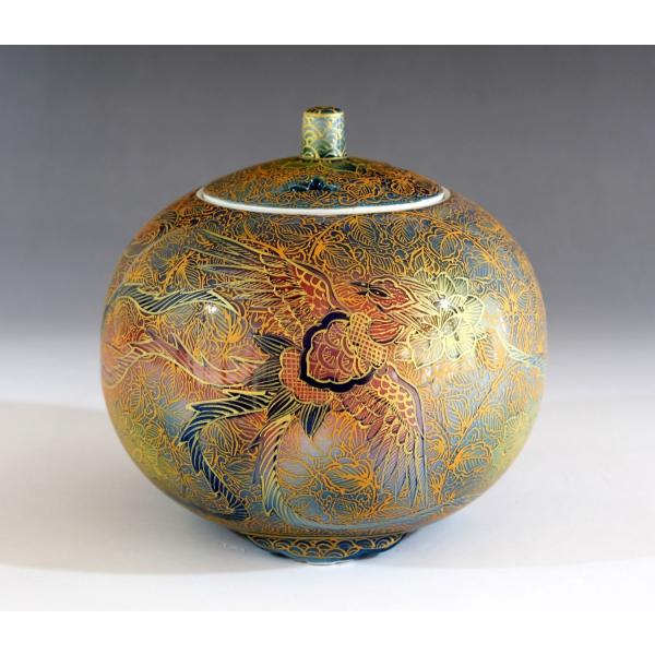 金益寧 作 白磁 鳳凰 キャニスター 小物入れ オブジェ 殷田 韓国陶芸家 金益寧 作 白磁 鳳凰 キャニスター 小物入れ オブジェ Kim Yik-Yung 殷