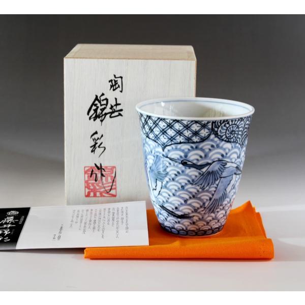 鶴と竹の陶器（有田焼）ボトル 木製キャップ付き 鶴と竹の陶器（有田焼）ボトル 木製キャップ付き - メルカリ