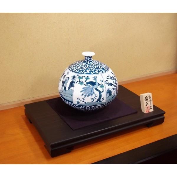 有田焼 染錦唐草割景図花瓶 Hopetemecula Org