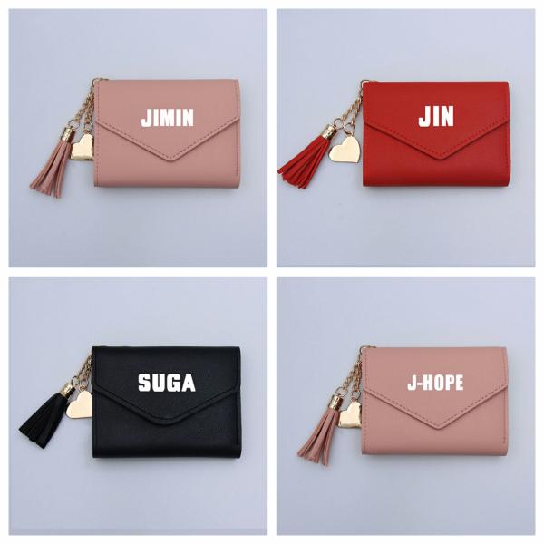 BTS(防弾少年団) LOVE YOURSELF小銭入れ ミニ財布 小さい財布 PU