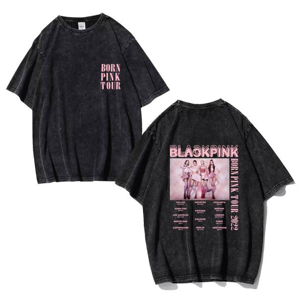BLACKPINK 韓流グッズ 半袖 Tシャツ 春夏 ファッション コート 男女