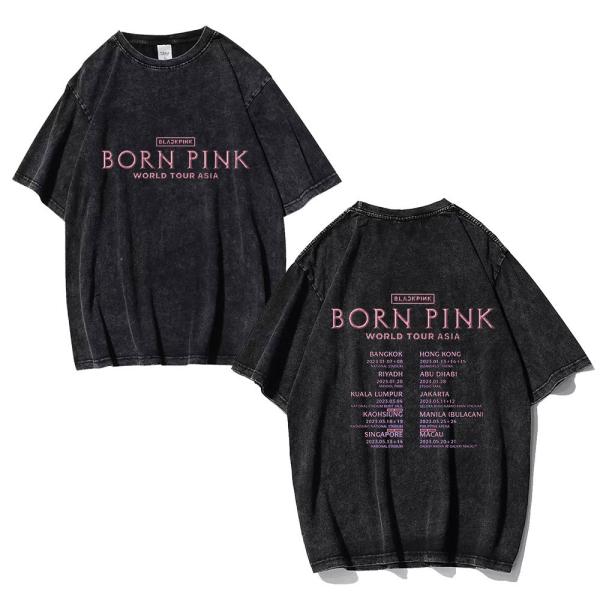 BLACKPINK 韓流グッズ 半袖 Tシャツ 春夏 ファッション コート 男女