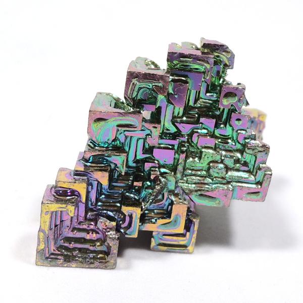 ビスマス人工結晶 人工ビスマス結晶 ビスマス 蒼鉛 ドイツ製 : 鉱物