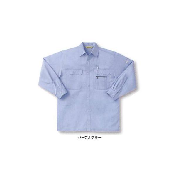 サンエス WA479(AD479) 長袖シャツ 二重織り（綿100％） ストレッチ