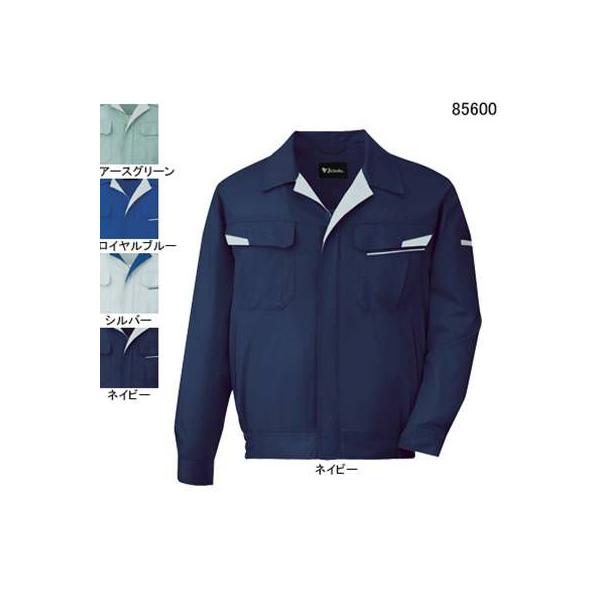 自重堂 85600 製品制電ストレッチ長袖ブルゾン ストレッチサマーツイル（ポリエステル65％・綿35％） ストレッチ 帯電防止JIS T8118適合商品