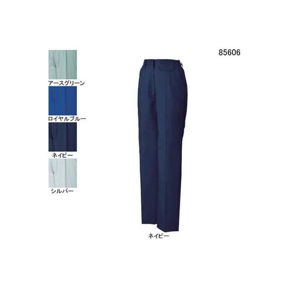 自重堂 85606 製品制電ストレッチレディースワンタックパンツ（裏付） ストレッチサマーツイル（ポリエステル65％・綿35％） ストレッチ 帯電防止JIS T8118適合商品
