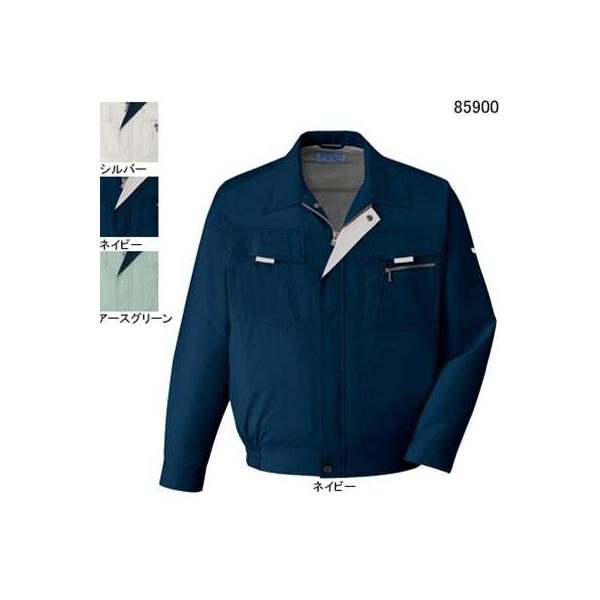 自重堂 85900 まるごとストレッチ長袖ブルゾン フェブロサマーストレッチトロ（ポリエステル90％・綿10％） ストレッチ伸び率約12％ 帯電防止素材