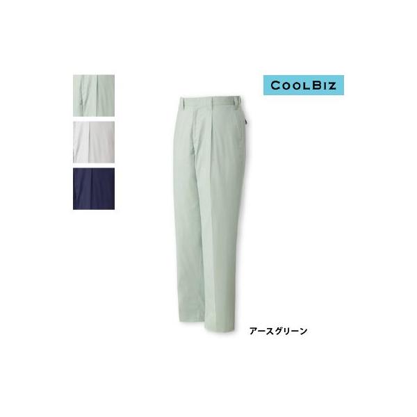 自重堂 86101 ストレッチワンタックパンツ シャミランストレッチサマーツイル（ポリエステル70％・綿30％） ストレッチ 帯電防止素材使用