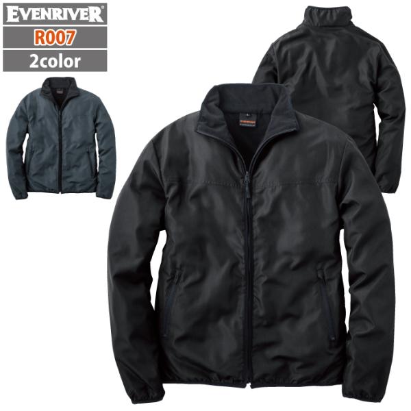 「R007フルジップマイクロジャケット」・メーカー：イーブンリバー/EVENRIVER・シーズン：秋冬用・混率：表地/ポリエステル100％・裏地/ポリエステル100％（フリース）・機能：軽量・裏フリース・サイズ：M・L・LL・3L・カラー：...