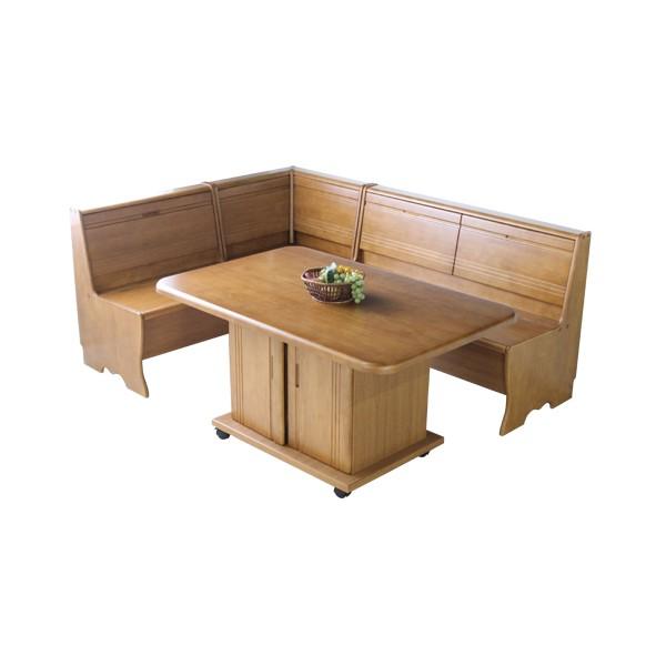 ダイニング４点セット ステージ 130cm ダイニング4点セット カントリー ダイニング 収納 リビングダイニング ベンチセット Ldセット L字 板座 木製 Sun Stage 1304set 金太郎家具 通販 Yahoo ショッピング